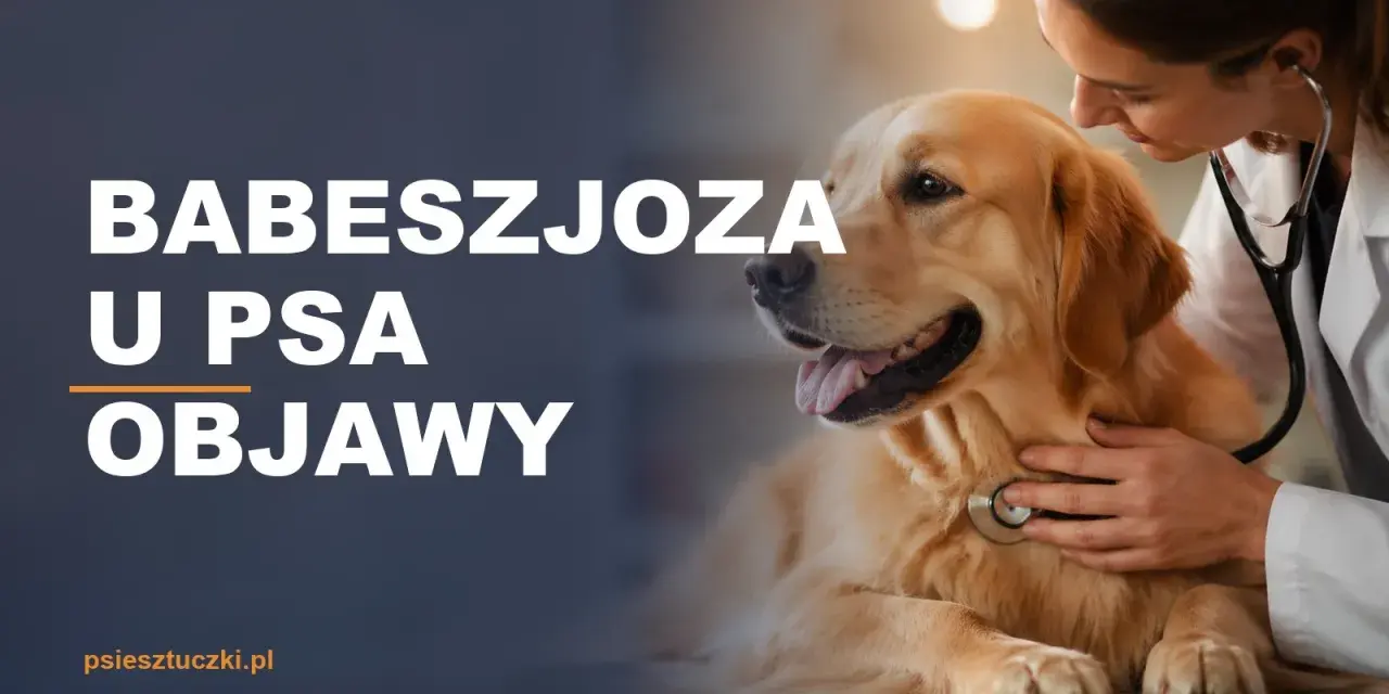 Weterynarz bada psa, by rozpoznać objawy babeszjozy.