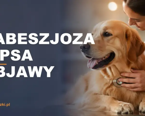 Weterynarz bada psa, by rozpoznać objawy babeszjozy.