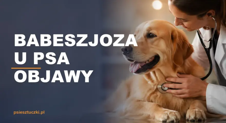 Weterynarz bada psa, by rozpoznać objawy babeszjozy.